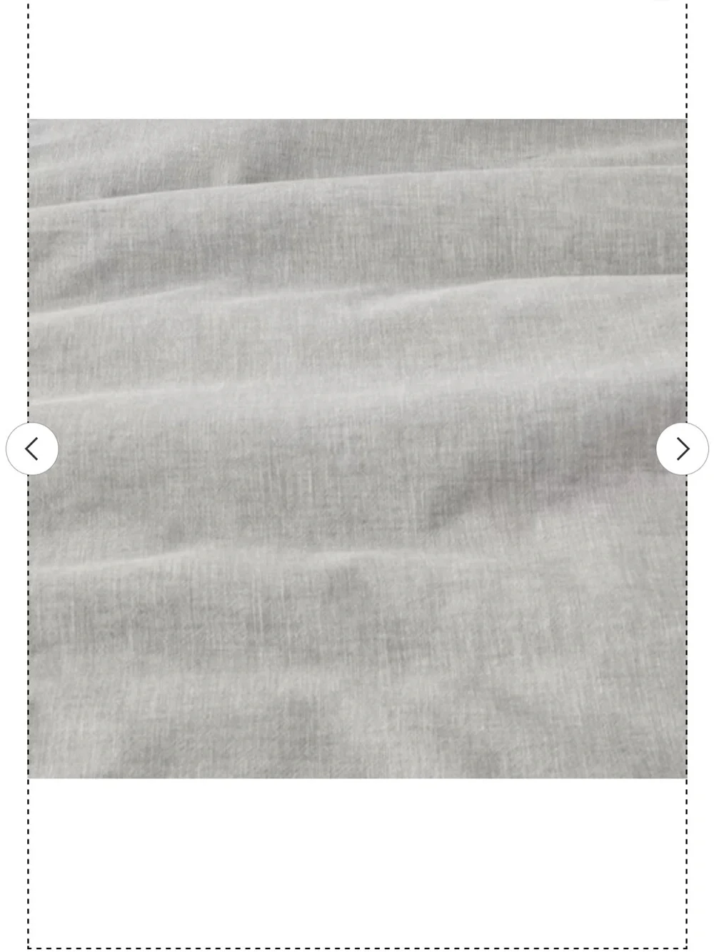 NEW Linen-Cotton Blend Queen Duvet Cover w/Matching Shams. light grey
